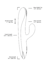 Velvet Thruster | Rabbit Thrusting Dildo and Vibrator in Silicone for Women VL100 - Image 3